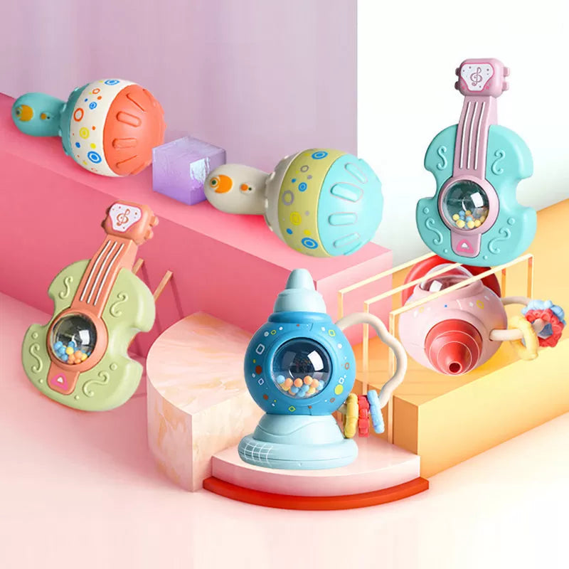 Adorable and Versatile Baby Rattle Teether Toy